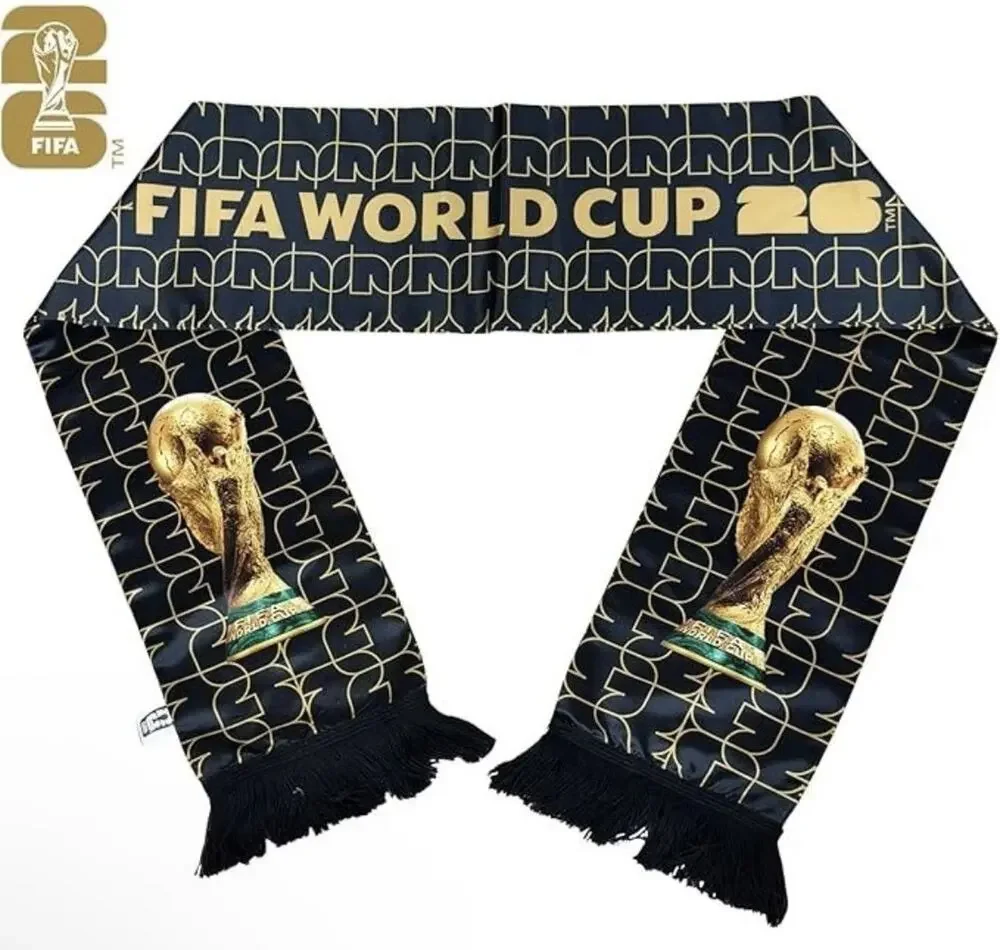 Official FIFA World Cup 2026 Trophy Edition Fan Scarf - Gameday Fan Wear - NEW